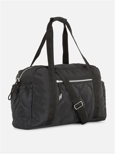 primark weekend bags|black quilted weekender bag.